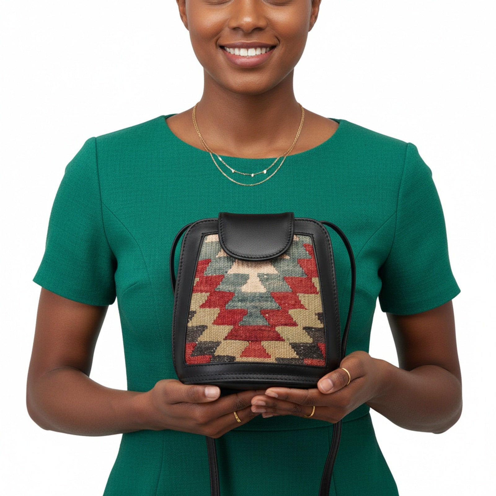 Nomad Kilim Crossbody Leather Bag | Messenger Kilim Leather Bag | Courier Kilim Leather Bag