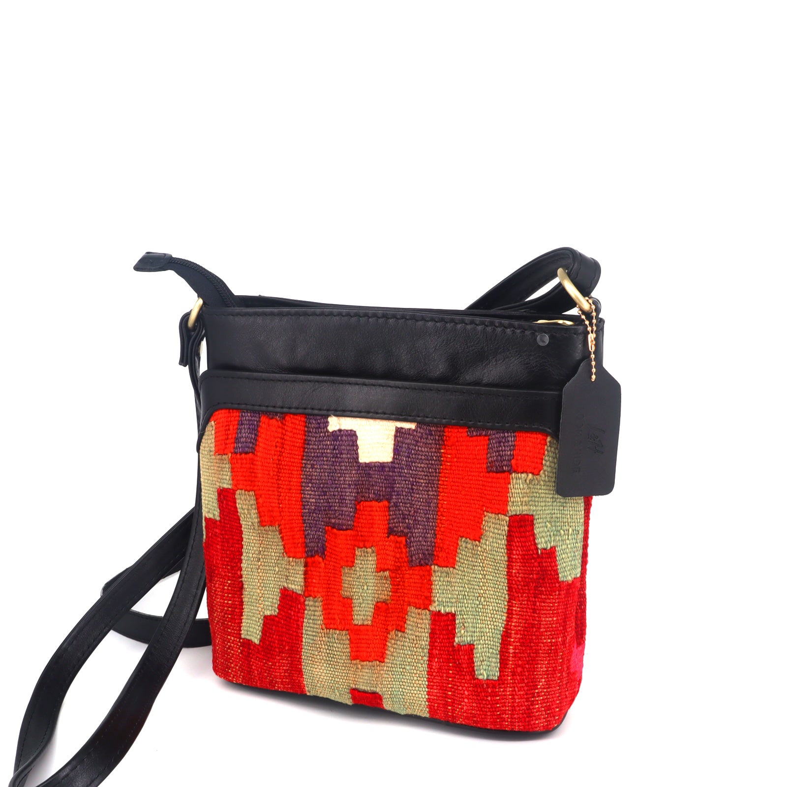 Phoenix Kilim Crossbody Leather Bag - Image 3