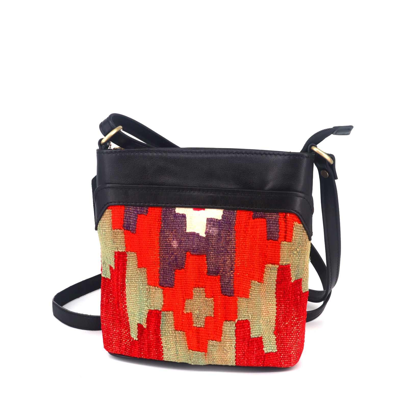 Phoenix Kilim Crossbody Leather Bag