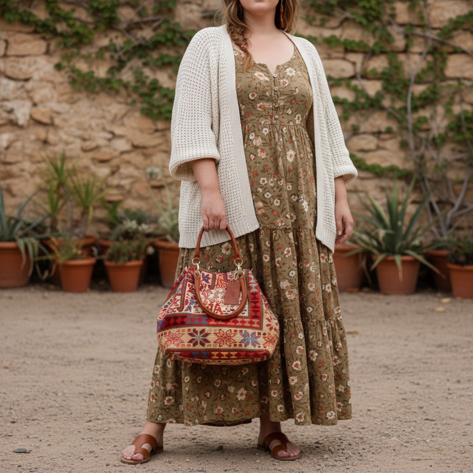 Kismet Kilim Shoulder Leather Bag | Carryall Kilim Leather Bag | Everyday Kilim Leather Bag