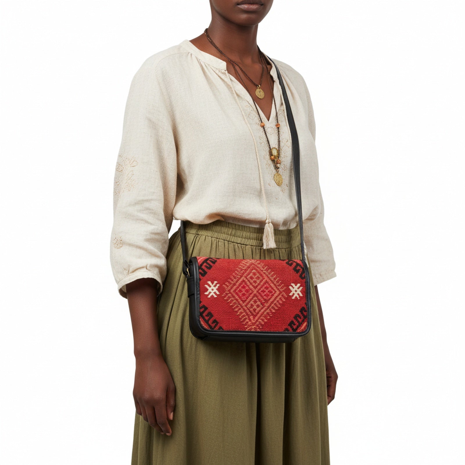 Product styled on white background