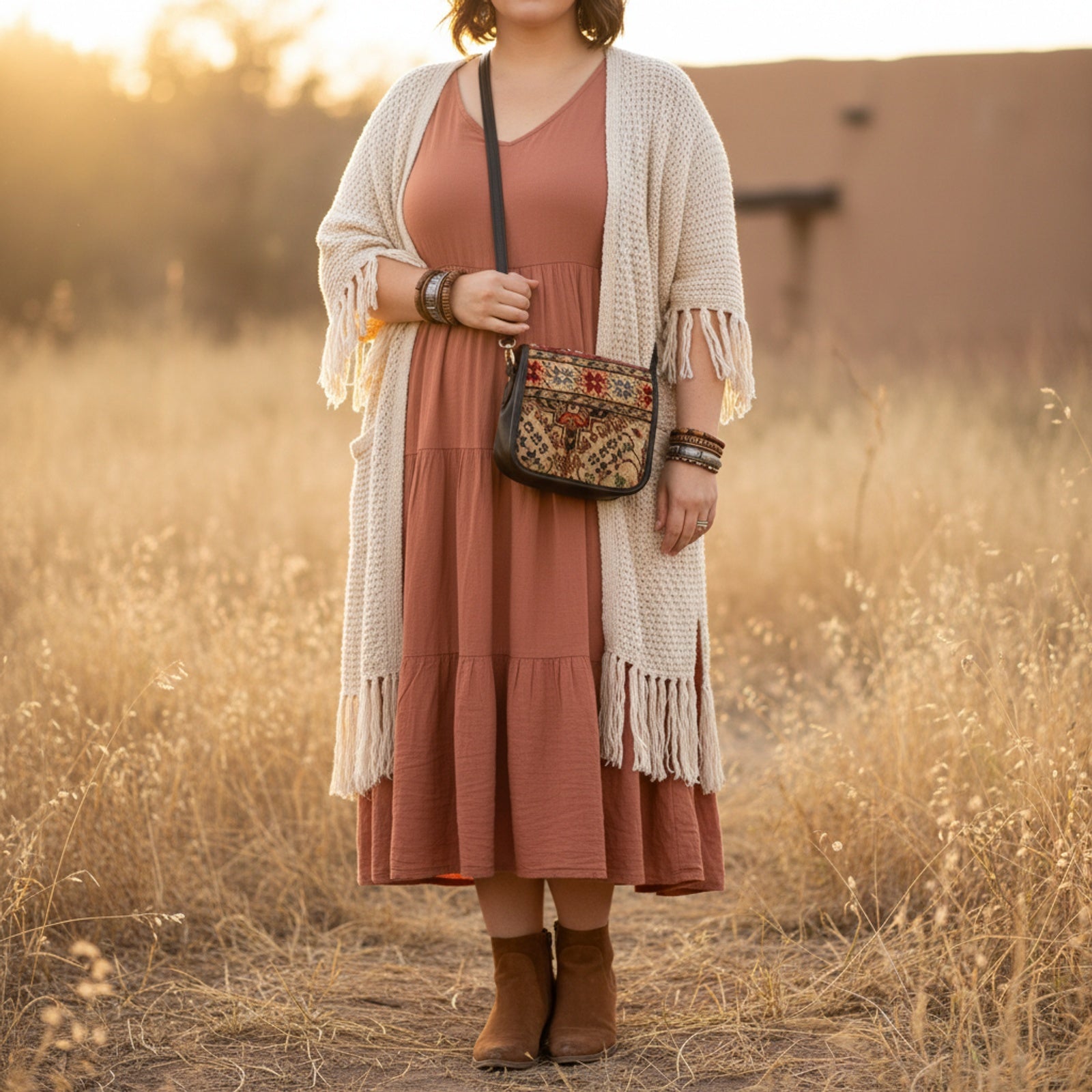 Atlas Kilim Crossbody Leather Bag | Messenger Kilim Leather Bag | Courier Kilim Leather Bag