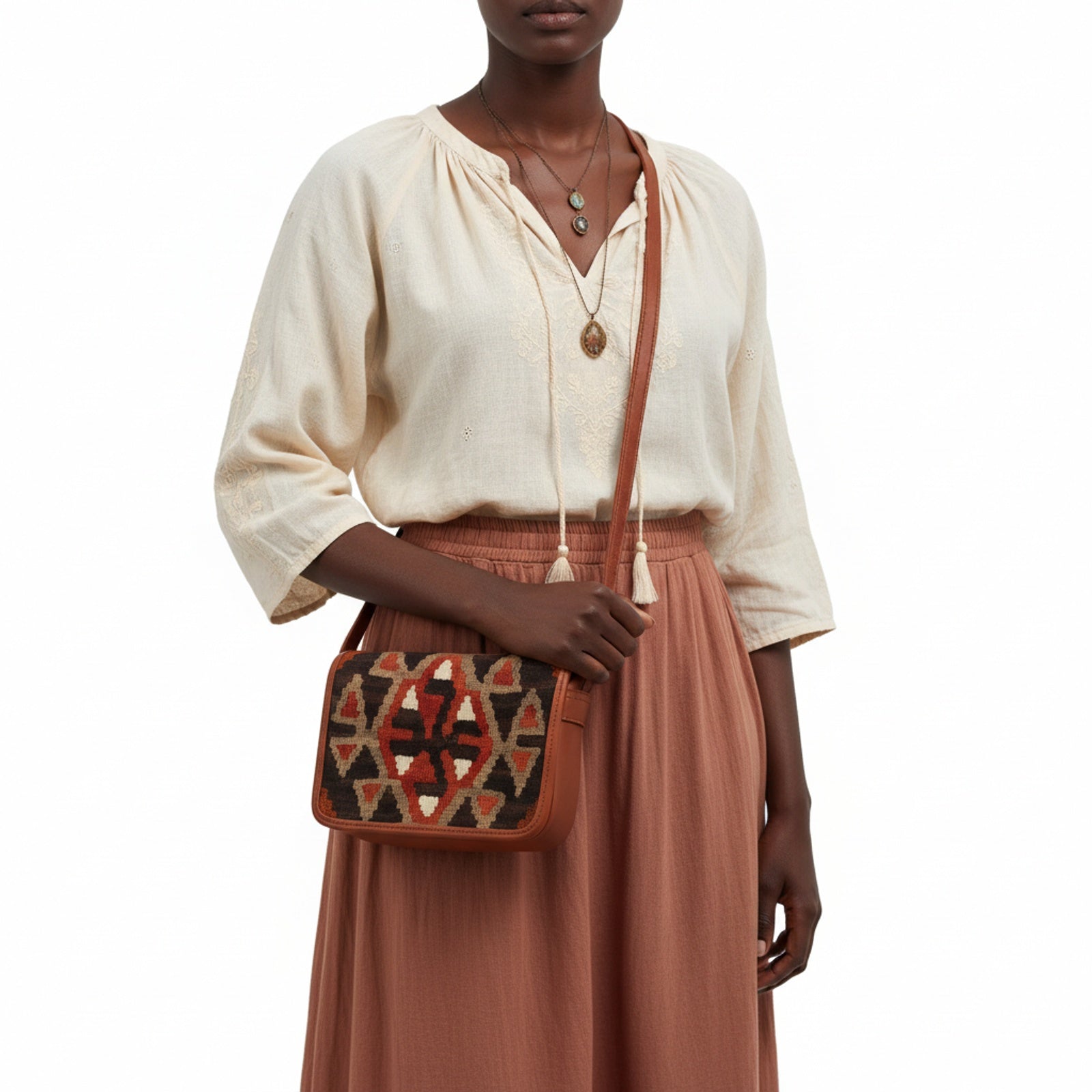 Product styled on white background