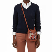 Tangier Kilim Crossbody Leather Bag | Messenger Kilim Leather Bag | Courier Kilim Leather Bag