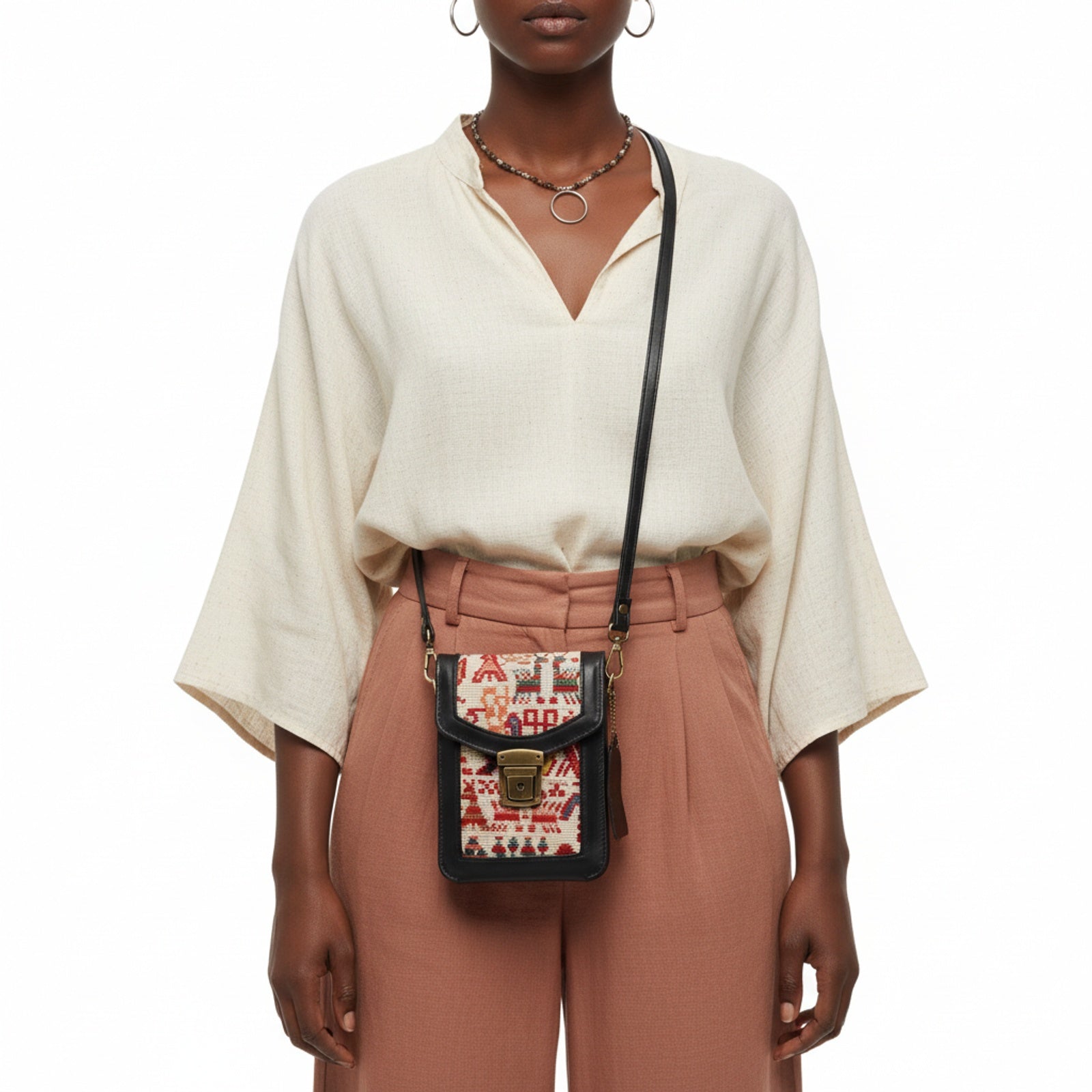 Marrakesh Kilim Crossbody Leather Bag | Messenger Kilim Leather Bag | Courier Kilim Leather Bag