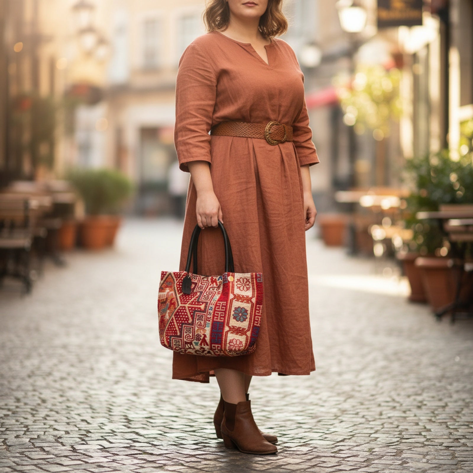 Anatolian Kilim Shoulder Leather Bag | Carryall Kilim Leather Bag | Everyday Kilim Leather Bag