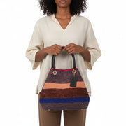 Samurai Kilim Shoulder Leather Bag | Carryall Kilim Leather Bag | Everyday Kilim Leather Bag