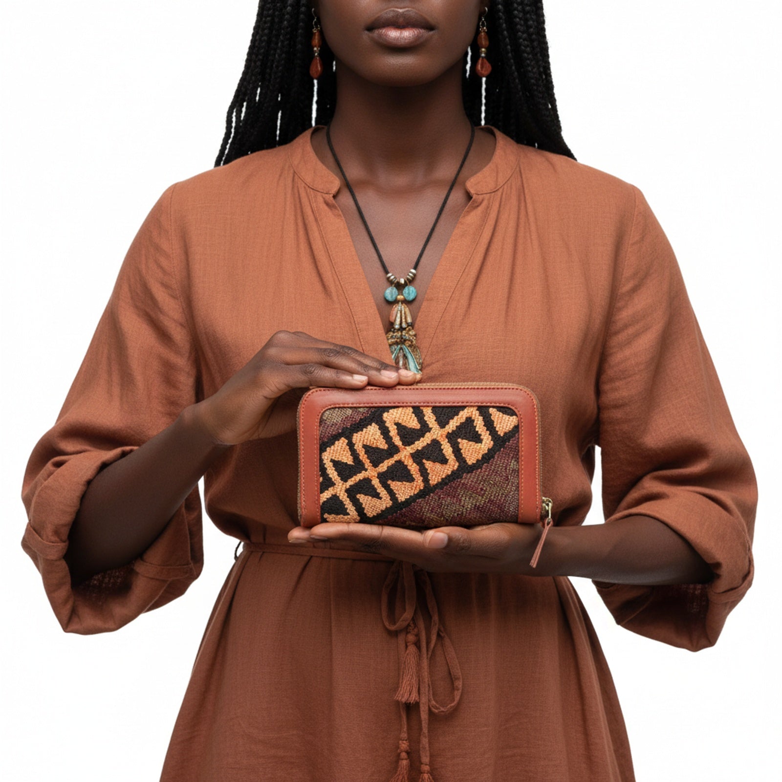 Granada Kilim Weekender Leather Bag | Travel Kilim Leather Bag | Overnight Kilim Leather Bag