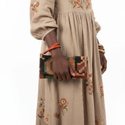 Zephyr Kilim Clutch Leather Bag | Evening Kilim Leather Bag | Party Kilim Leather Bag