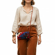 Allegra Kilim Clutch Leather Bag | Evening Kilim Leather Bag | Party Kilim Leather Bag