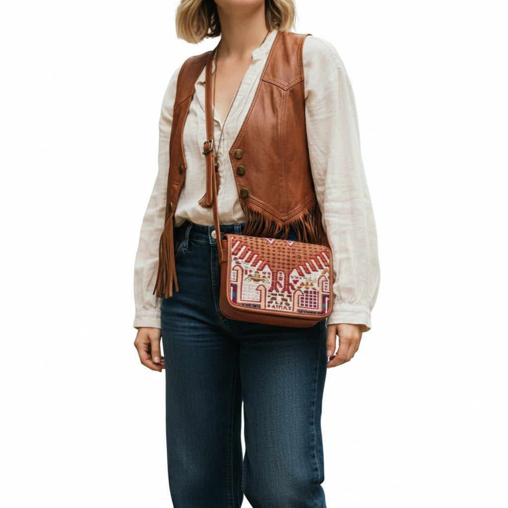 Product styled in urban city setting