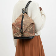 Taji Kilim Backpack Leather Bag | Rucksack Kilim Leather Bag | Daypack Kilim Leather Bag