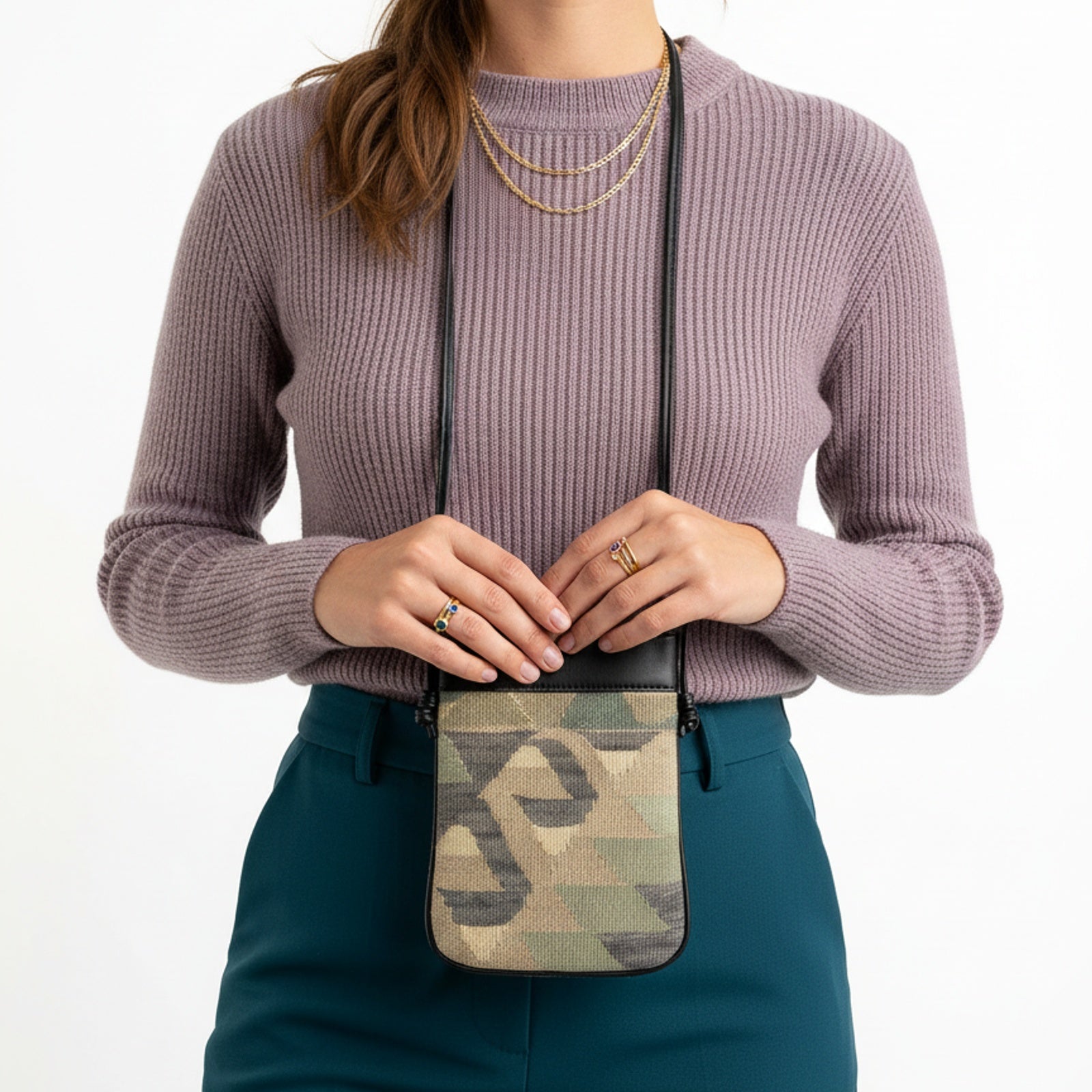 Riyadh Kilim Crossbody Leather Bag | Messenger Kilim Leather Bag | Courier Kilim Leather Bag