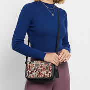 Samira Kilim Crossbody Leather Bag | Messenger Kilim Leather Bag | Courier Kilim Leather Bag