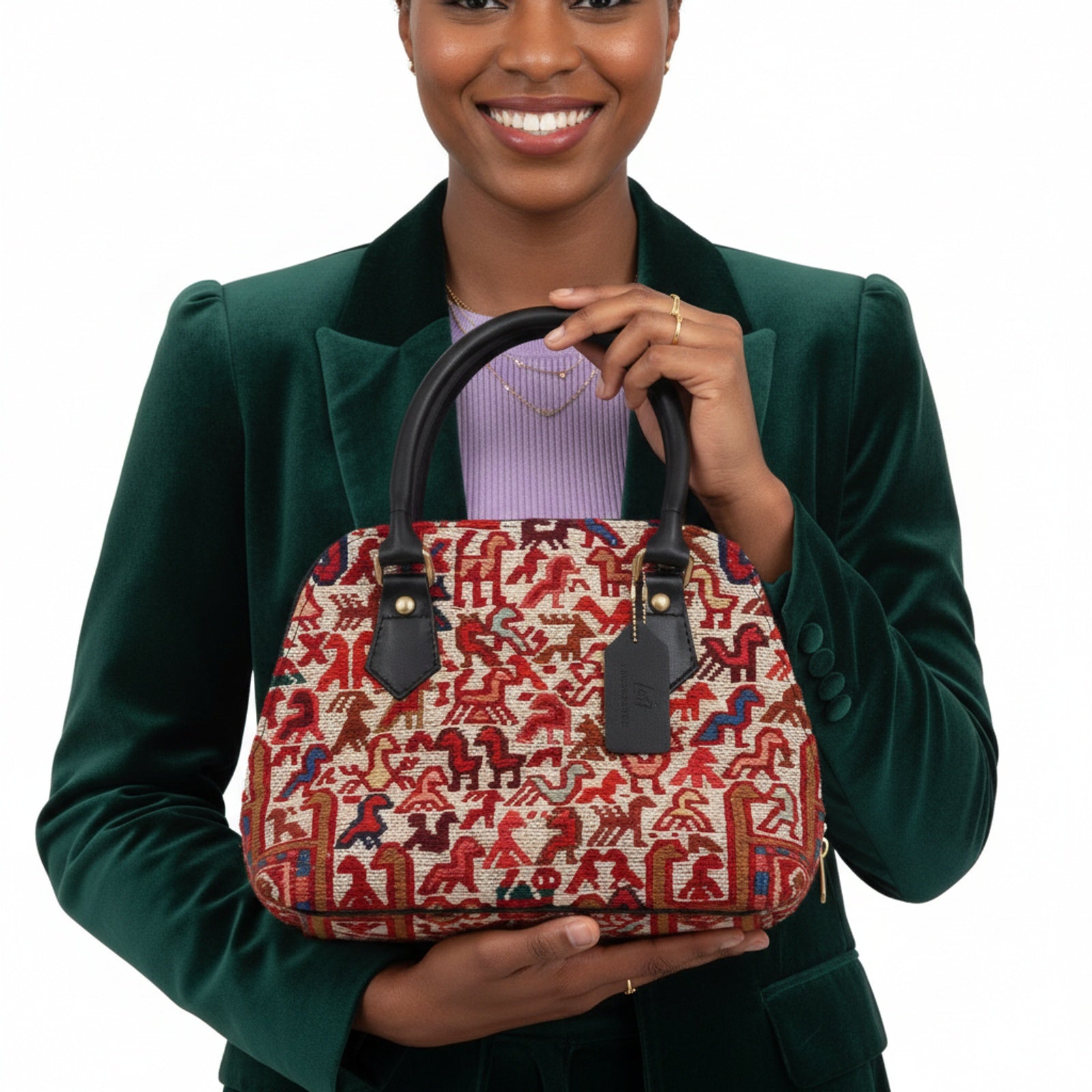 Satchel Kilim Shoulder Leather Bag | Carryall Kilim Leather Bag | Everyday Kilim Leather Bag