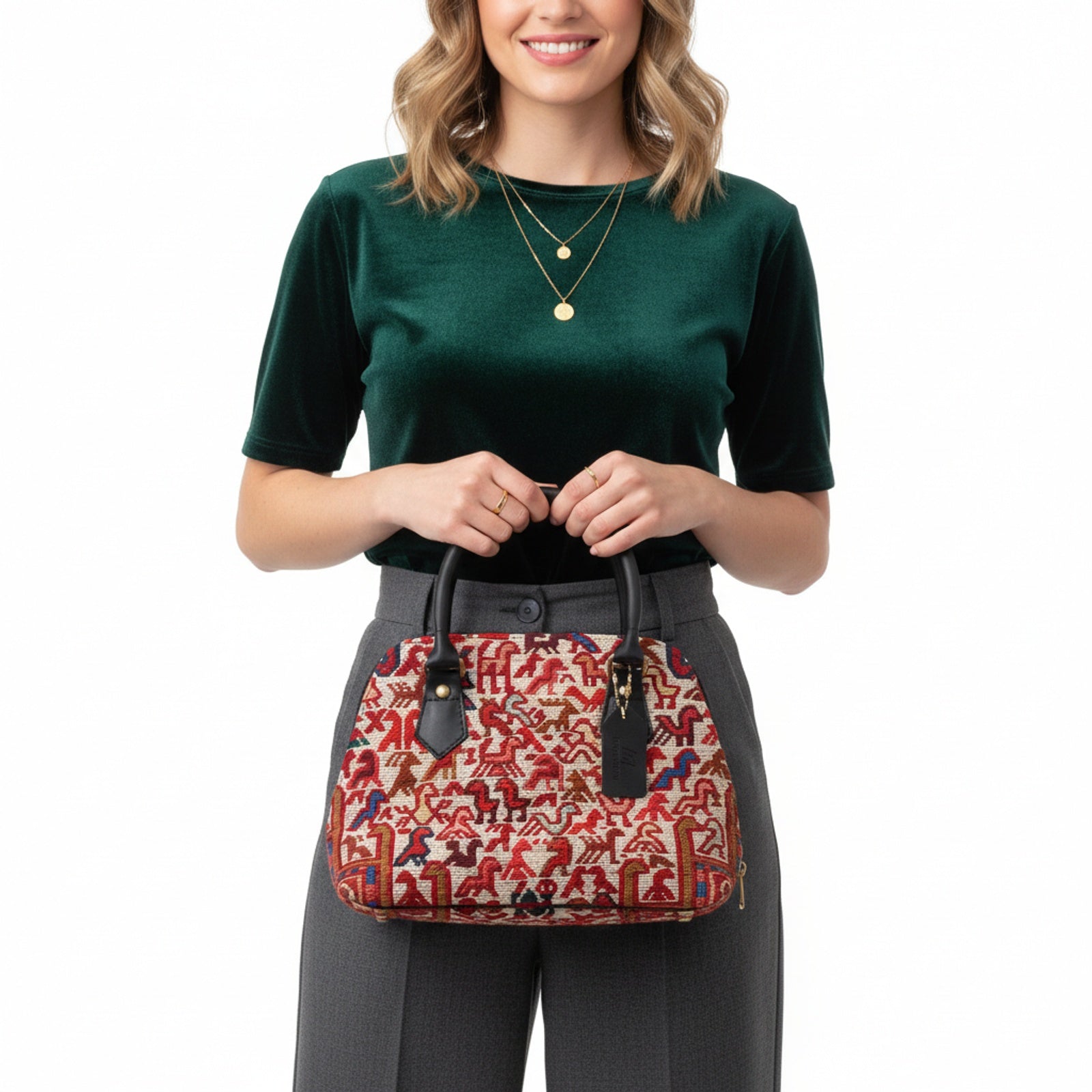 Satchel Kilim Shoulder Leather Bag | Carryall Kilim Leather Bag | Everyday Kilim Leather Bag