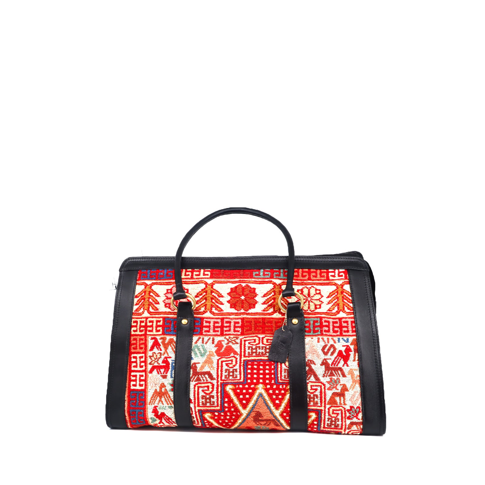 Sedona Kilim Weekender Leather Bag