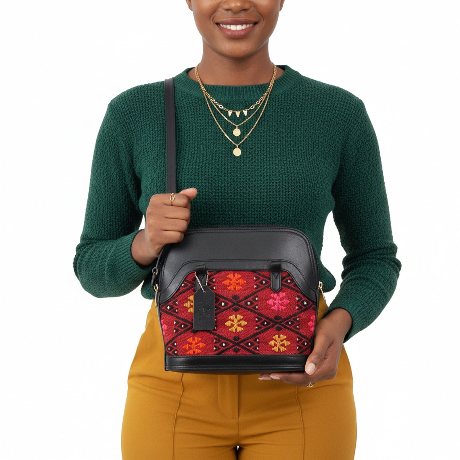 Serengeti Kilim Shoulder Leather Bag | Carryall Kilim Leather Bag | Everyday Kilim Leather Bag