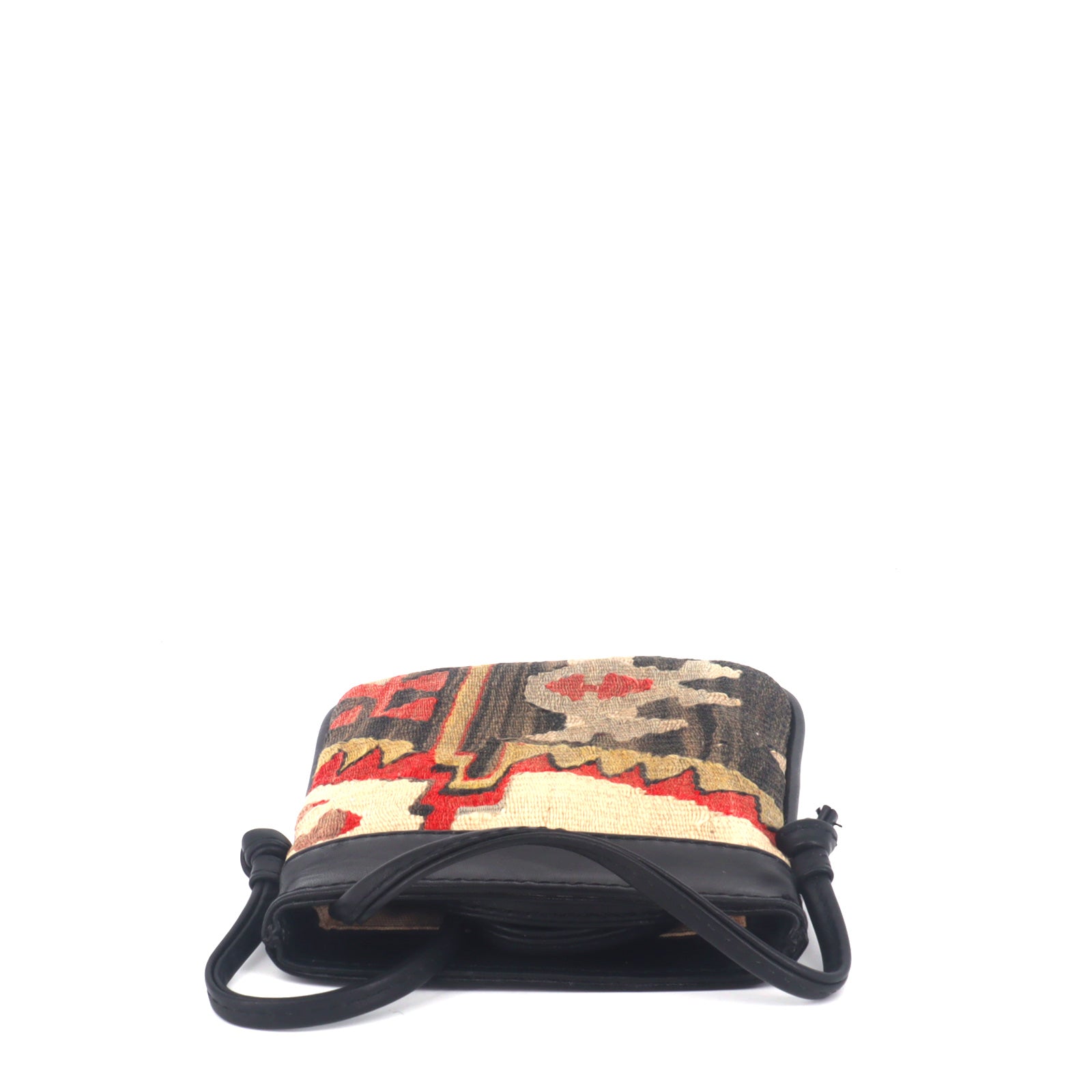 Silk Road Kilim Crossbody Leather Bag - Image 3