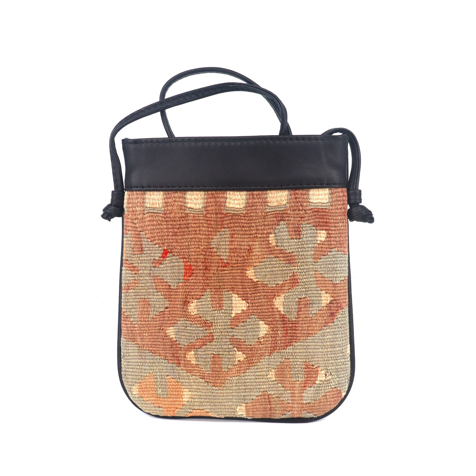 Suzhou Kilim Crossbody Leather Bag - Image 4