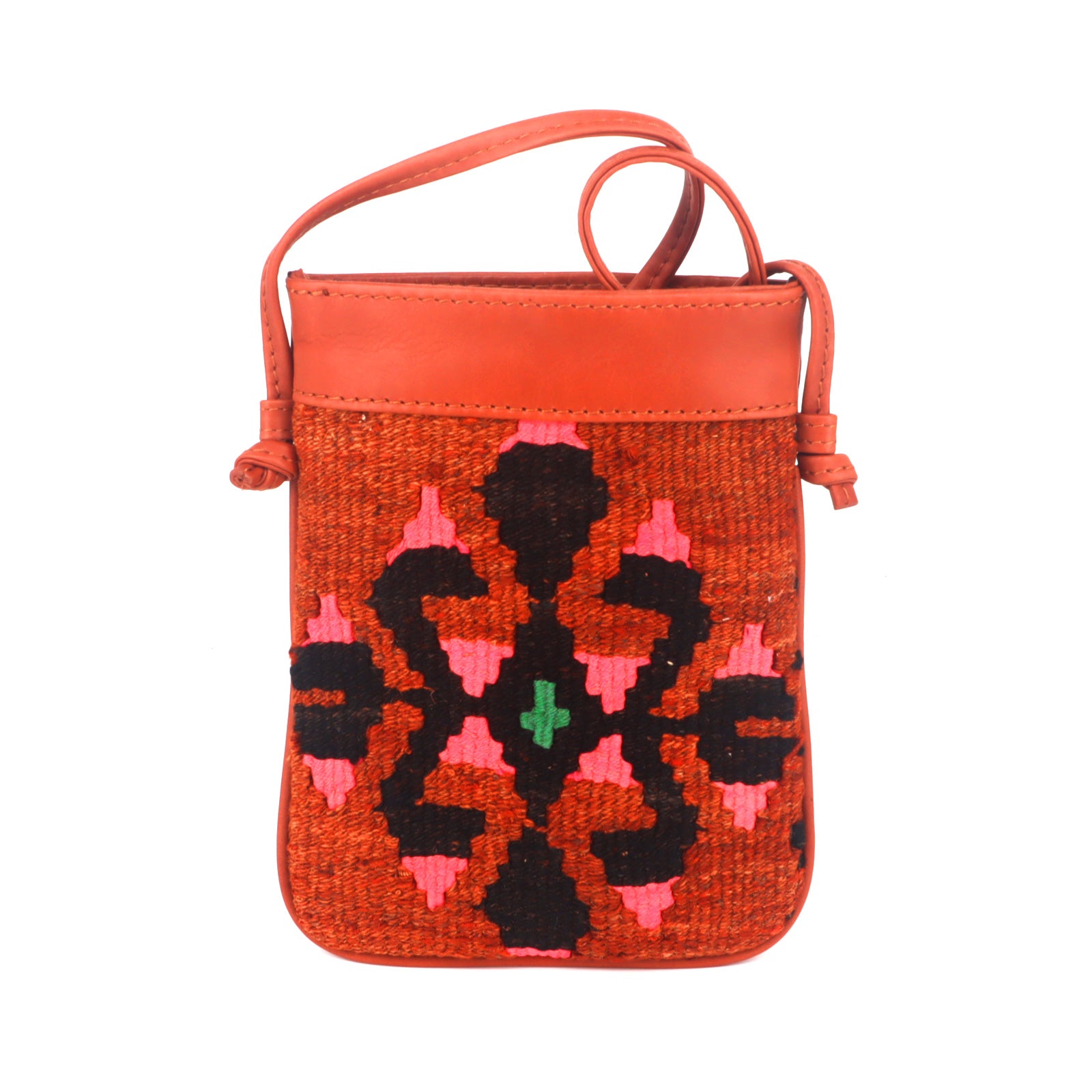 Tabriz Kilim Crossbody Leather Bag - Image 3