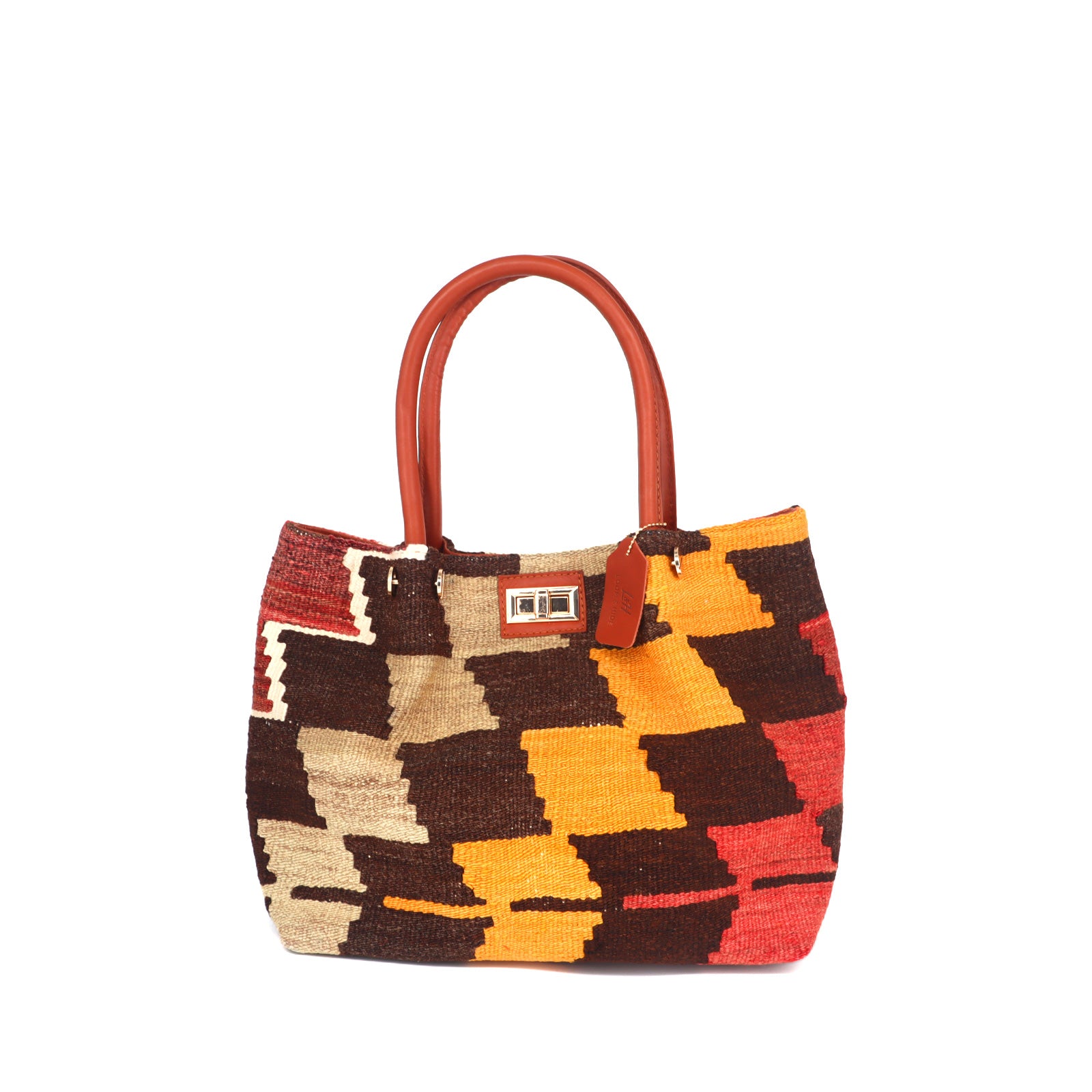 Valletta Kilim Leather Shoulder Bag