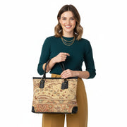Tulia Kilim Tote Leather Bag | Shopper Kilim Leather Bag | Market Kilim Leather Bag