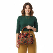 Valencia Kilim Shoulder Leather Bag | Carryall Kilim Leather Bag | Everyday Kilim Leather Bag