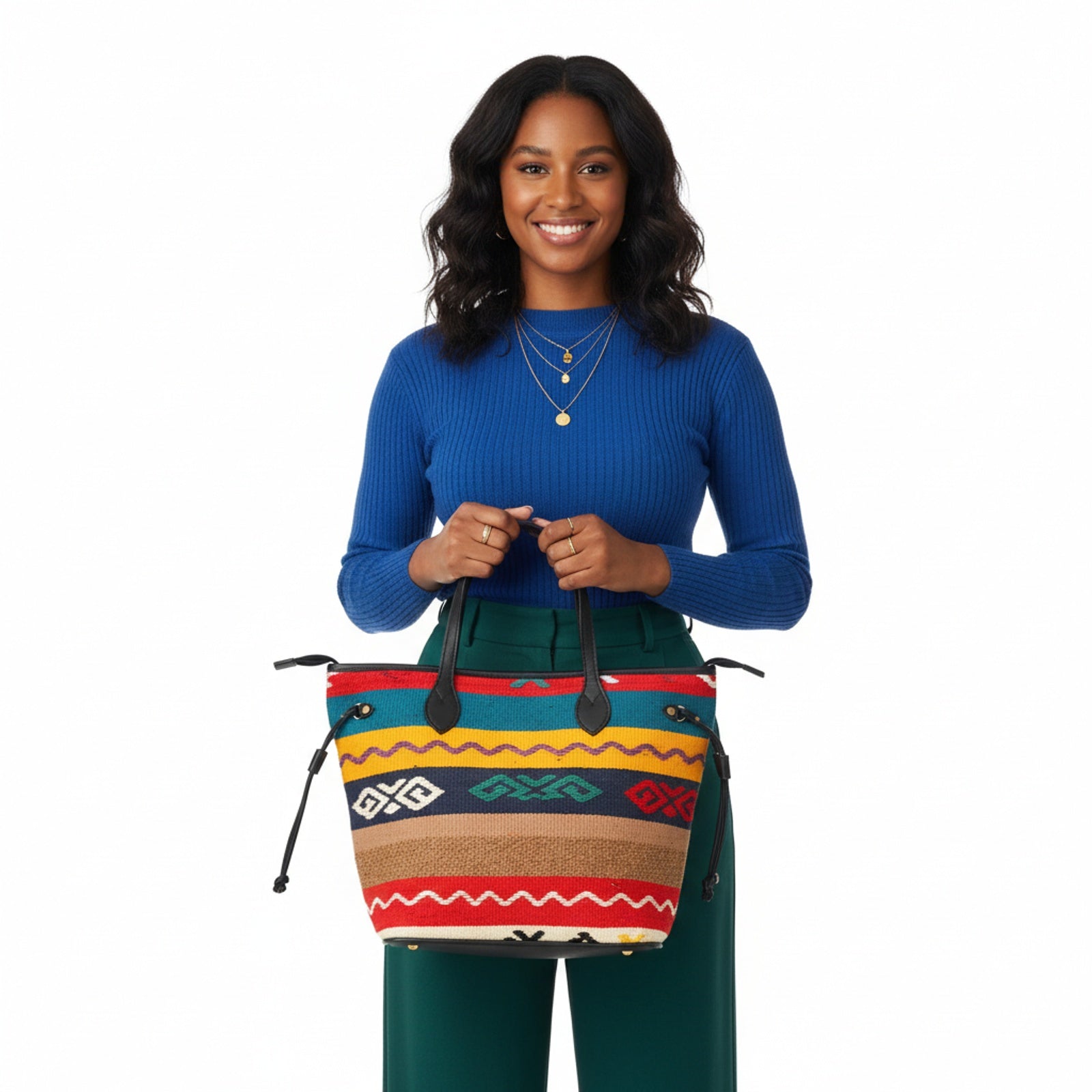 Venetian Kilim Tote Leather Bag | Shopper Kilim Leather Bag | Market Kilim Leather Bag