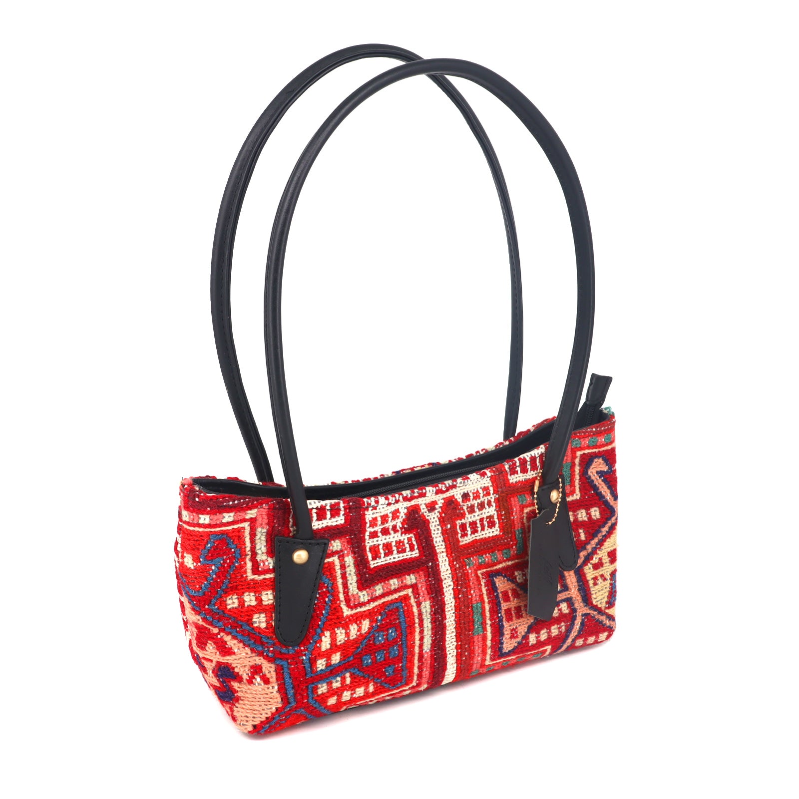 Sahara Kilim Shoulder Leather Bag | Carryall Kilim Leather Bag | Everyday Kilim Leather Bag