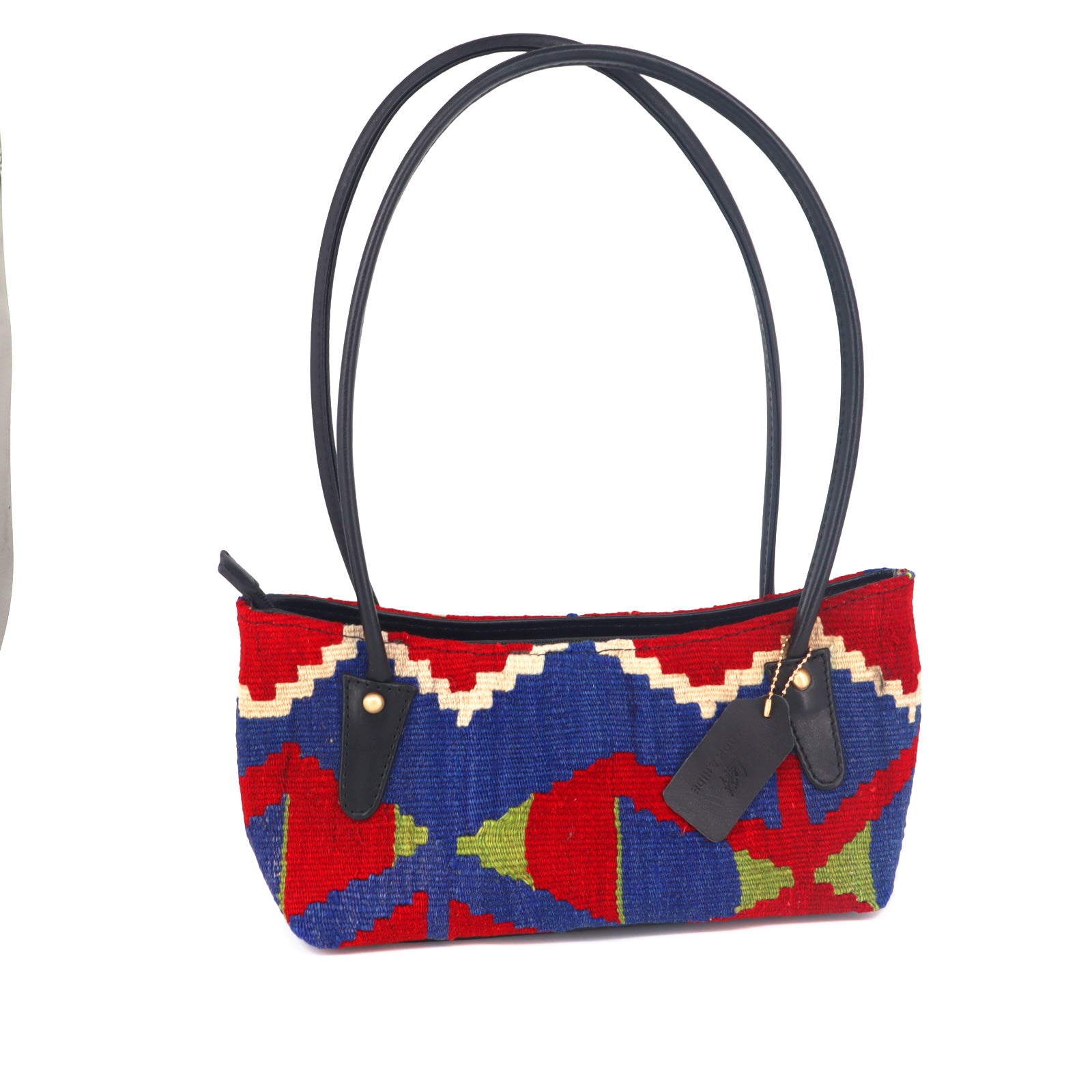 Zanzibar Kilim Leather Shoulder Bag