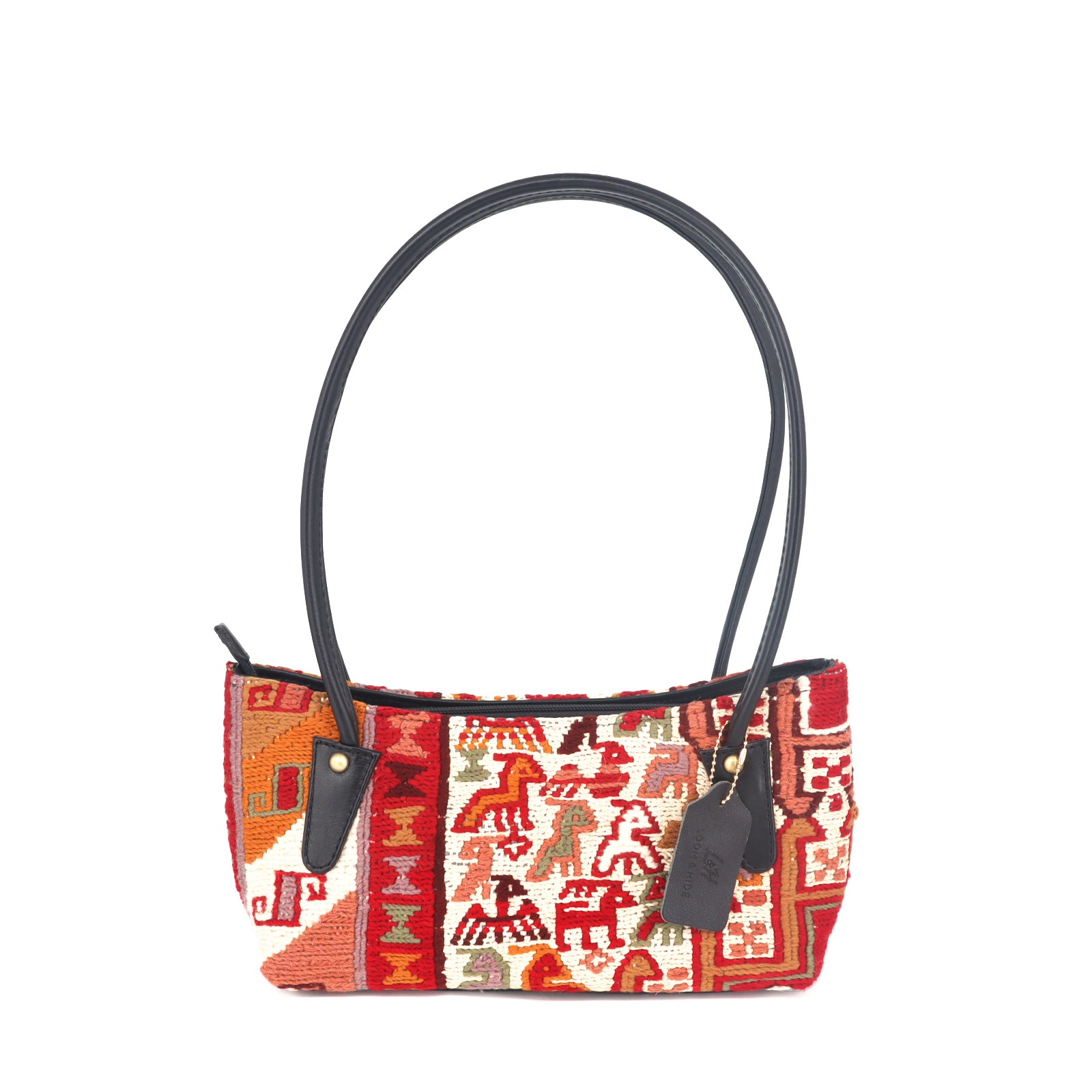 Medina Kilim Shoulder Leather Bag | Carryall Kilim Leather Bag | Everyday Kilim Leather Bag