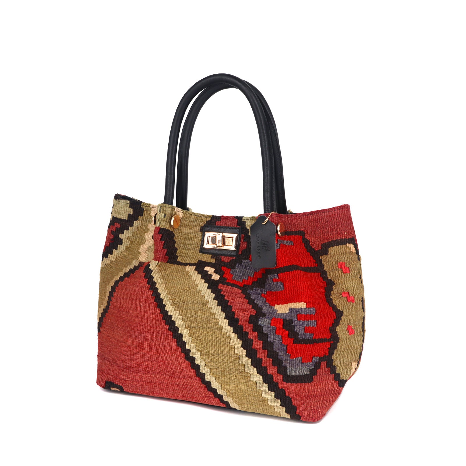 Polaris Kilim Leather Shoulder Bag