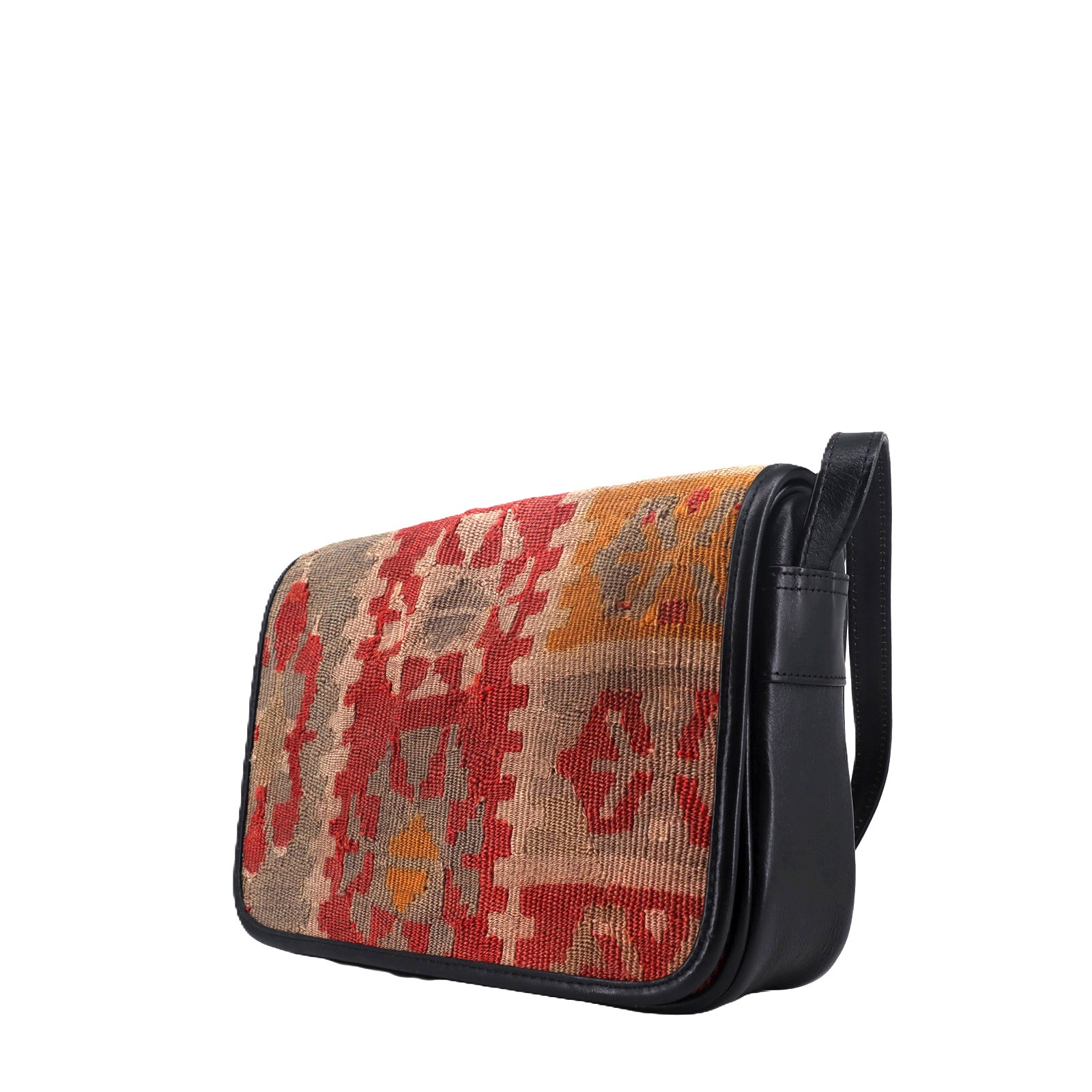 Zephyr Kilim Leather Crossbody Bag