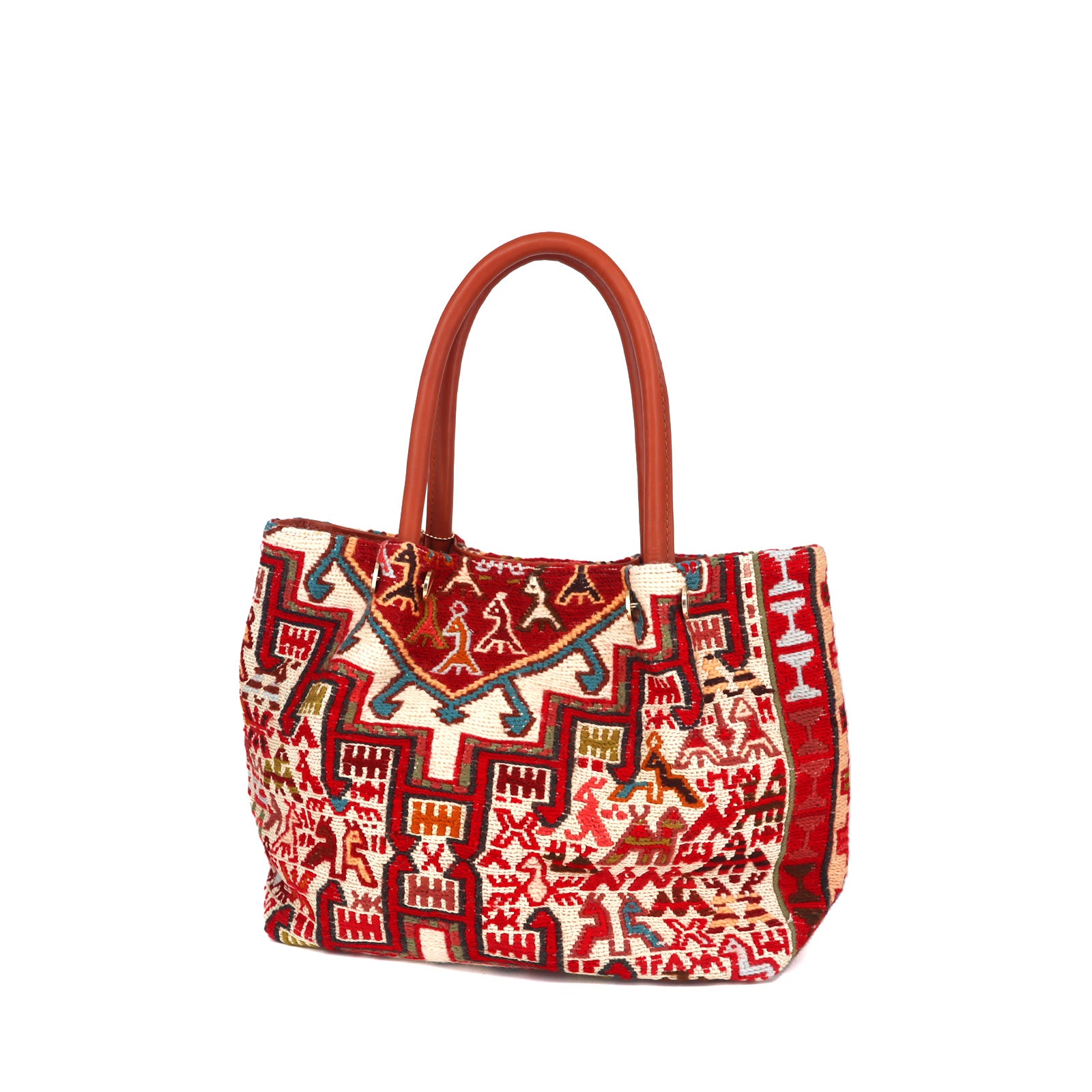 Gobustan Kilim Leather Shoulder Bag