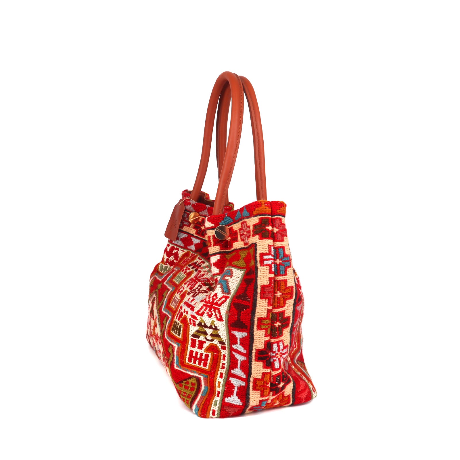 Siwa Oasis Kilim Leather Shoulder Bag