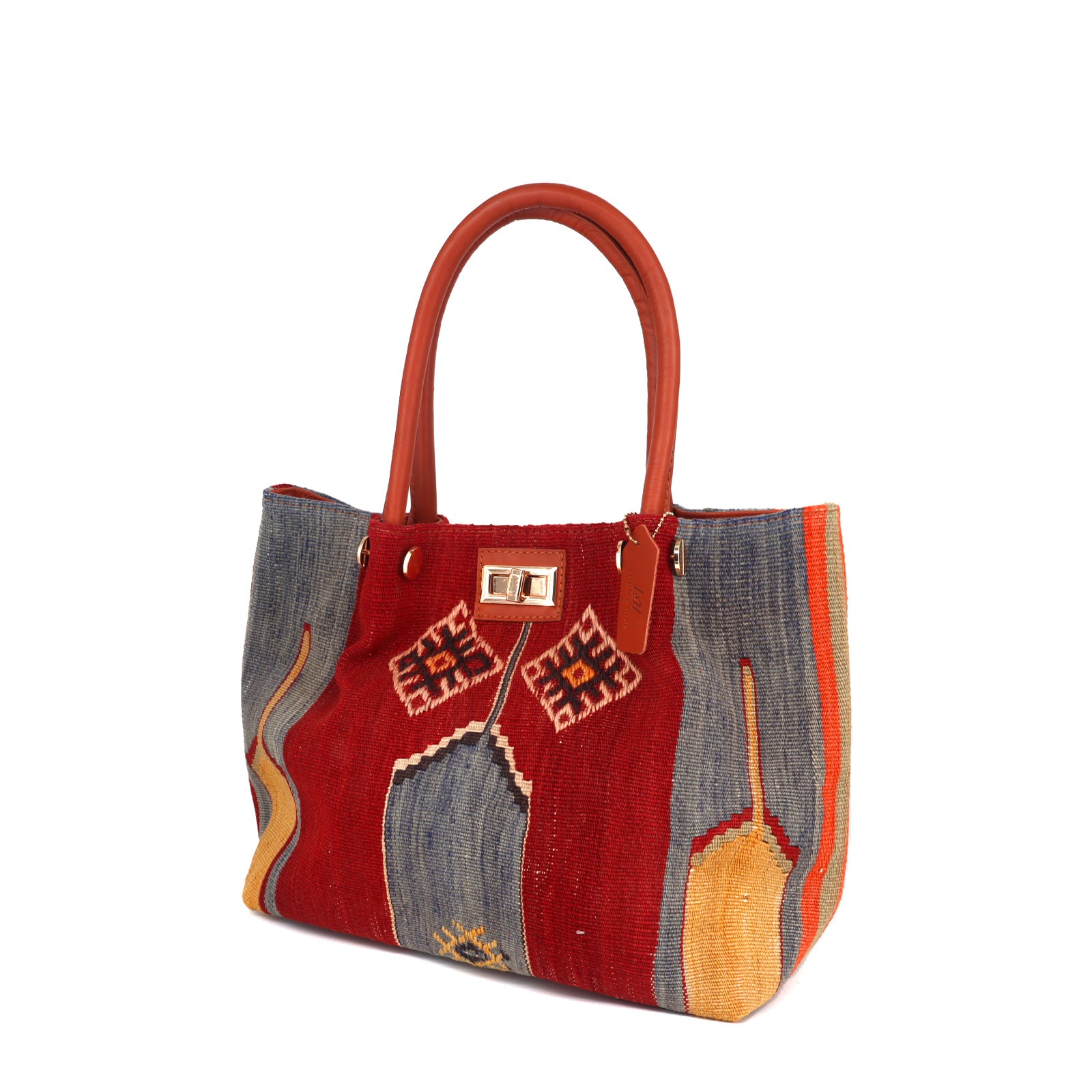 Umayyad Kilim Leather Shoulder Bag