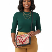 Zanzibar Kilim Crossbody Leather Bag | Messenger Kilim Leather Bag | Courier Kilim Leather Bag