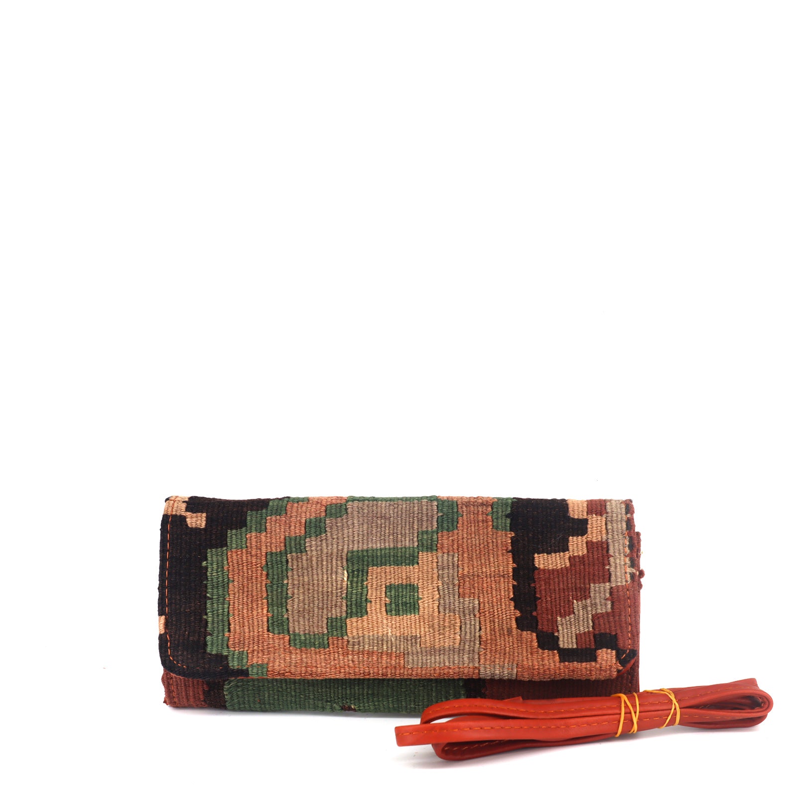 Zephyr Kilim Clutch Leather Bag - Image 3